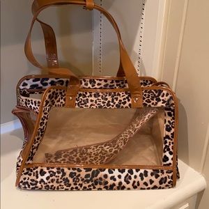 Cheetah Print Pet Carrier